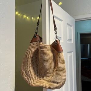 The Sak Hand Woven Tan and Brown Women's Bag